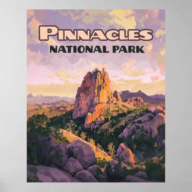 Pinnacles National Park Buttes California  Poster (Front)