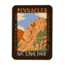 Pinnacles National Park California Distressed  Magnet
