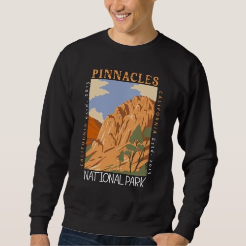 Pinnacles National Park California Distressed Sweatshirt