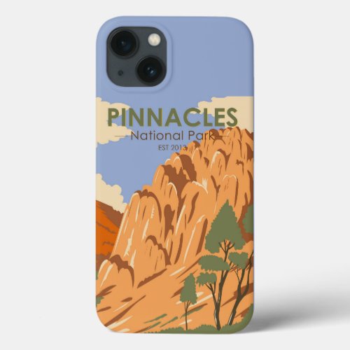 Pinnacles National Park California Vintage  iPhone 13 Case