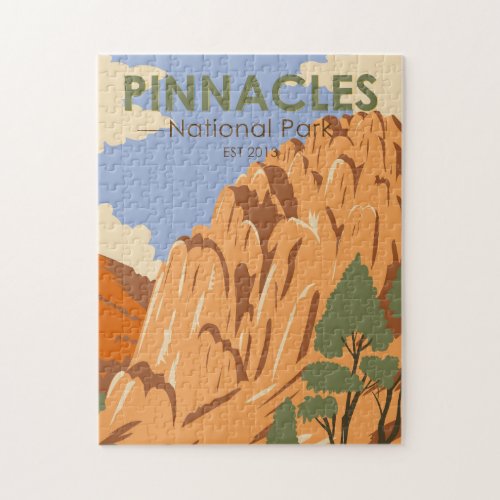 Pinnacles National Park California Vintage  Jigsaw Puzzle