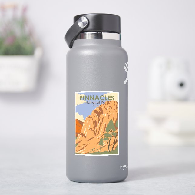Pinnacles National Park California Vintage Sticker (HydroFlask)