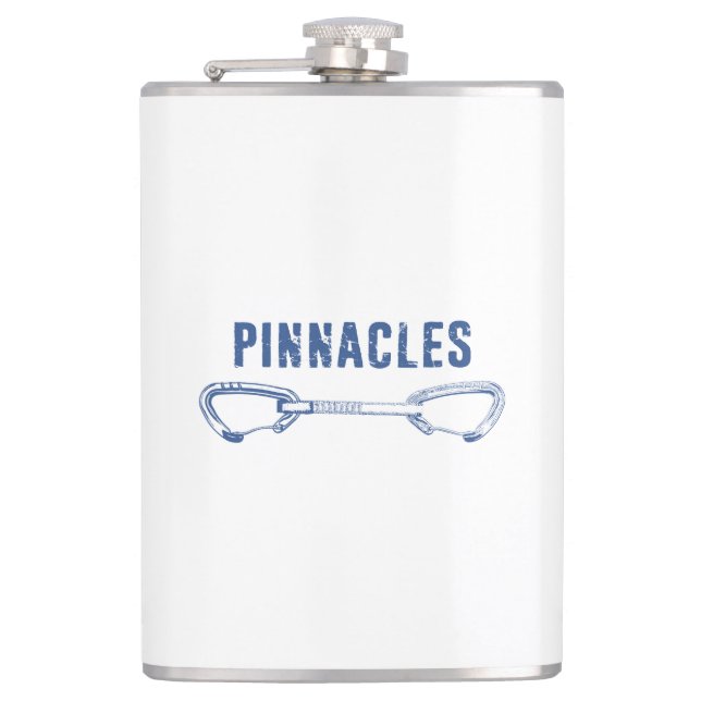 Pinnacles National Park Climbing Quickdraw Flask (Front)