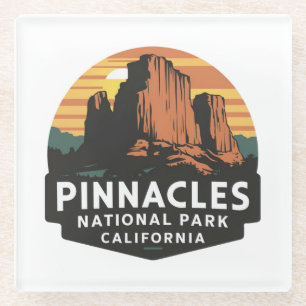 Pinnacles National Park Emblem Glass Coaster