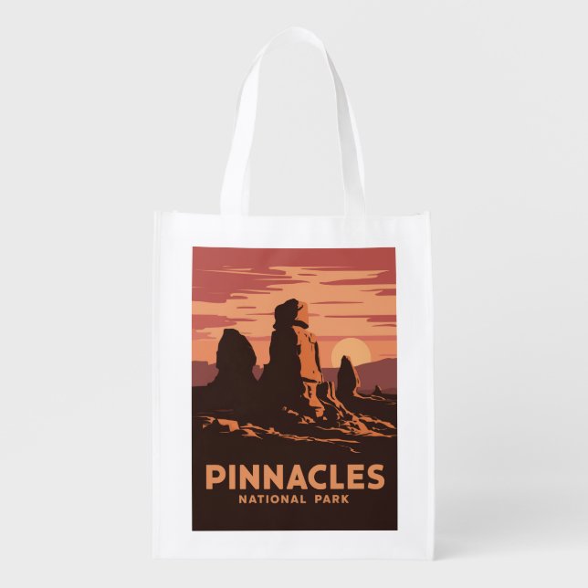 Pinnacles National Park Grocery Bag (Front)