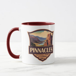 Pinnacles National Park Illustration Travel Art Mug