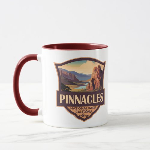 Pinnacles National Park Illustration Travel Art Mug