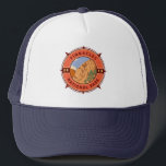 Pinnacles National Park Retro Compass Emblem Trucker Hat<br><div class="desc">Pinnacles vector artwork design. The park is an American national park protecting a mountainous area located east of the Salinas Valley in Central California.</div>