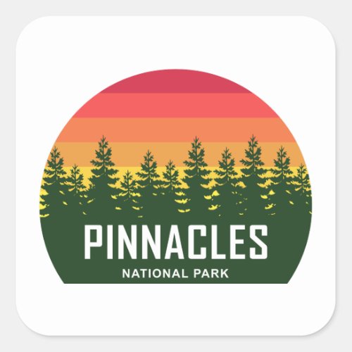 Pinnacles National Park Square Sticker