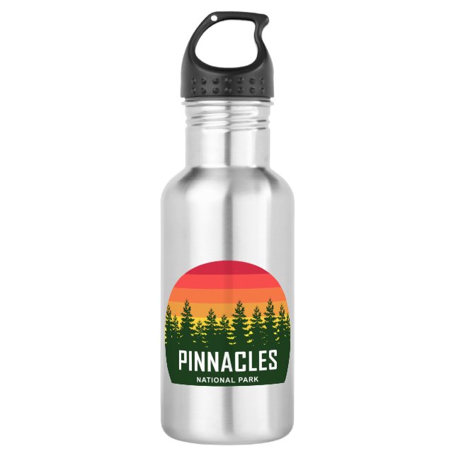 Pinnacles National Park Stainless Steel Water Bottle (Front)