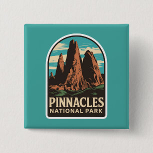 Pinnacles National Park Travel Emblem Button