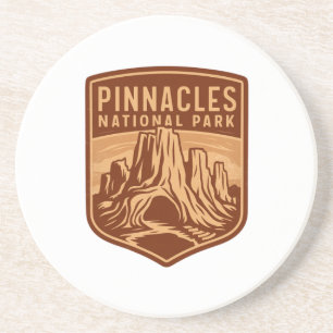 Pinnacles National Park Travel Emblem Coaster