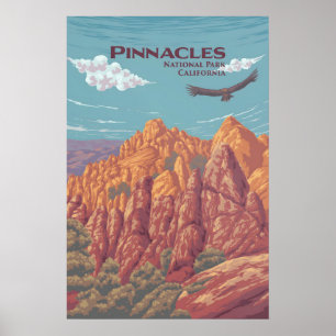 Pinnacles National Park Travel Poster