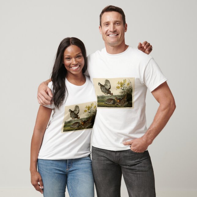 Pinnated Grouse (Grous) Audubon's Birds of America T-Shirt (Unisex)