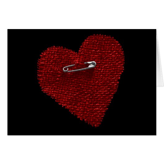 Pinned On Heart Cards (Front Horizontal)