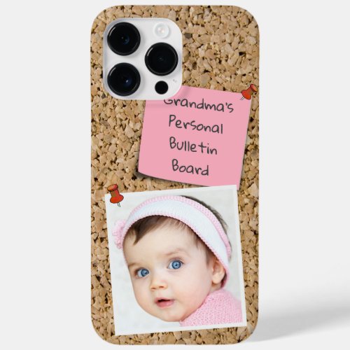 Pinned Pink Note Template Custom Photo Case_Mate iPhone 14 Pro Max Case