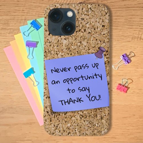 Pinned Purple Note Template Message Cork Board iPhone 13 Mini Case