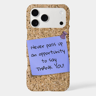 Pinned Purple Note Template Message Cork Board iPhone 17 Pro Max Case