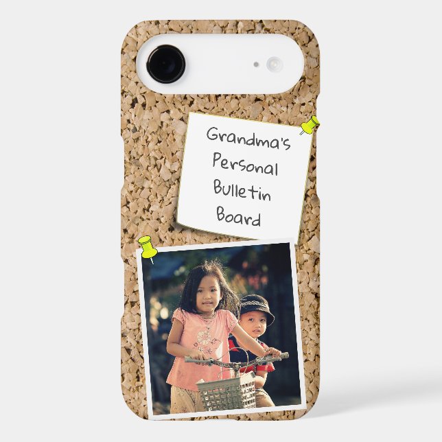 Pinned White Note Template Custom Photo Case-Mate iPhone Case (Back)