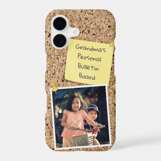 Pinned Yellow Note Template Custom Photo Case-Mate iPhone Case (Back)