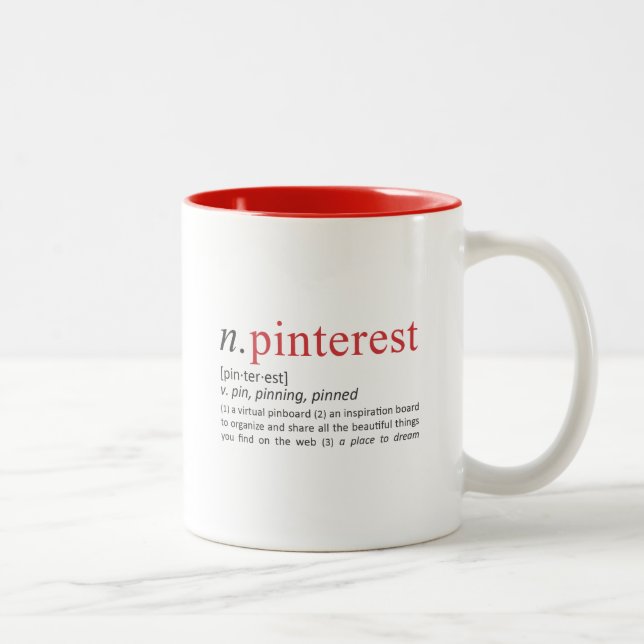 Pinning Definition Two-Tone Coffee Mug (Right)