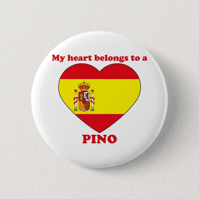 Pino Pinback Button (Front)
