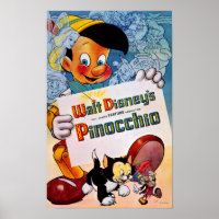 Pinocchio and Figaro Poster