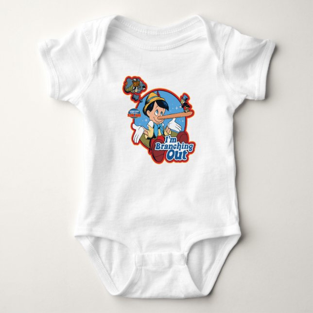 Pinocchio | I'm Branching Out Baby Bodysuit (Front)
