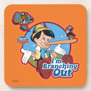 Pinocchio   I'm Branching Out Beverage Coaster
