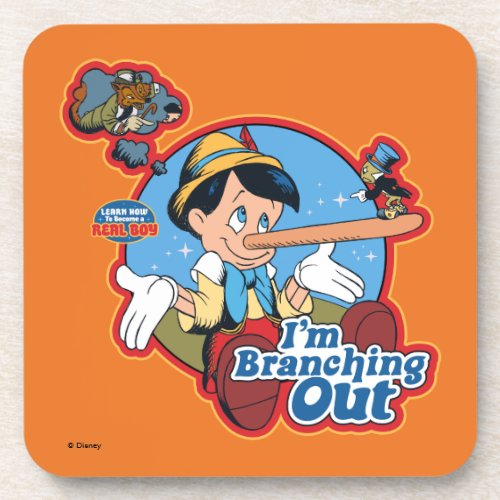 Pinocchio  Im Branching Out Beverage Coaster