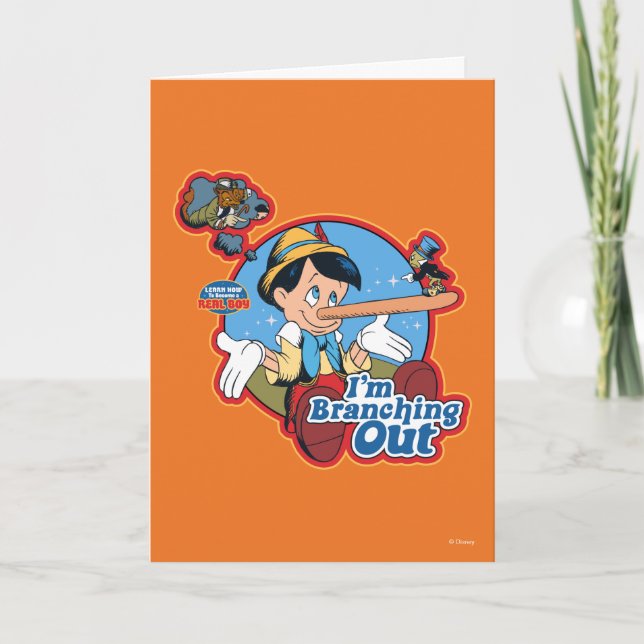 Pinocchio | I'm Branching Out Card (Front)