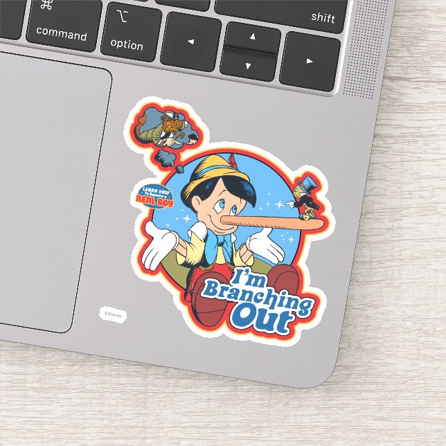 Pinocchio | I'm Branching Out Sticker (Detail)