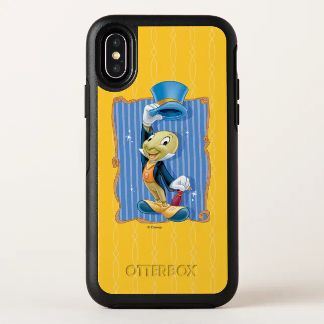 Pinocchio Jiminy Cricket Lifting His Hat Otterbox iPhone Case