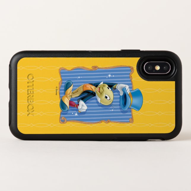 Pinocchio Jiminy Cricket Lifting His Hat Otterbox iPhone Case