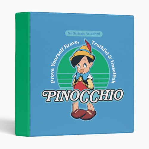 Pinocchio  No Strings Attached 3 Ring Binder