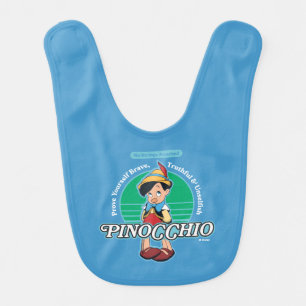 Pinocchio No Strings Attached Baby Bib