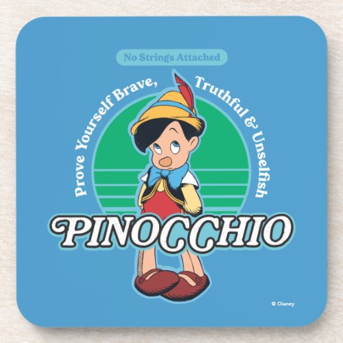 Pinocchio  No Strings Attached Beverage Coaster