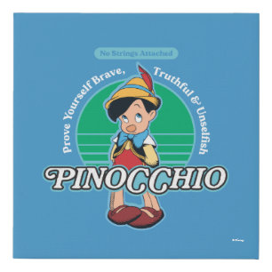 Pinocchio No Strings Attached Faux Canvas Print