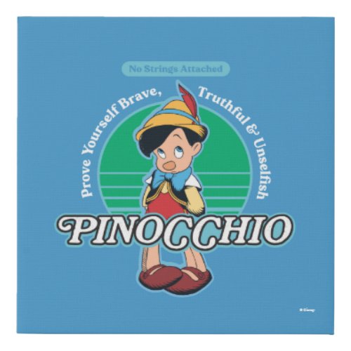Pinocchio  No Strings Attached Faux Canvas Print