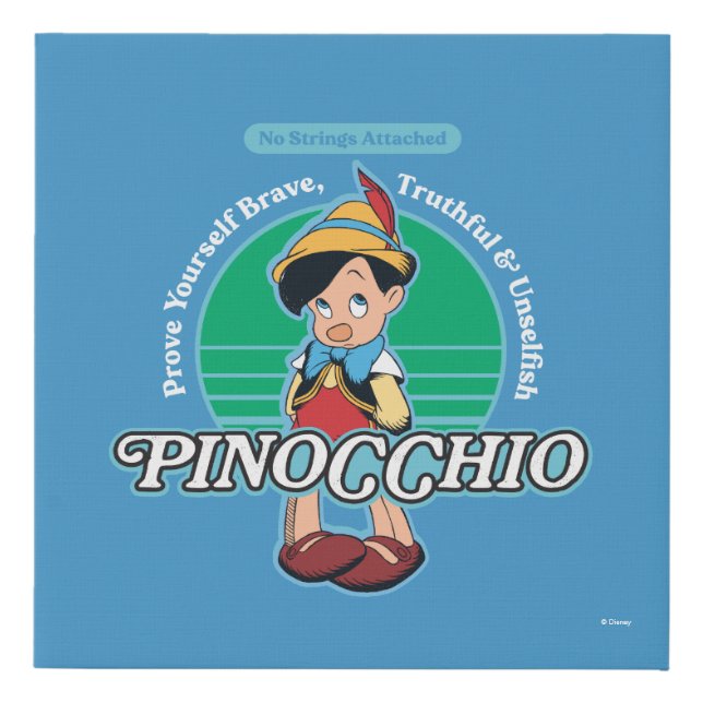 Pinocchio | No Strings Attached Faux Canvas Print (Front)