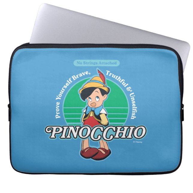 Pinocchio | No Strings Attached Laptop Sleeve (Front)