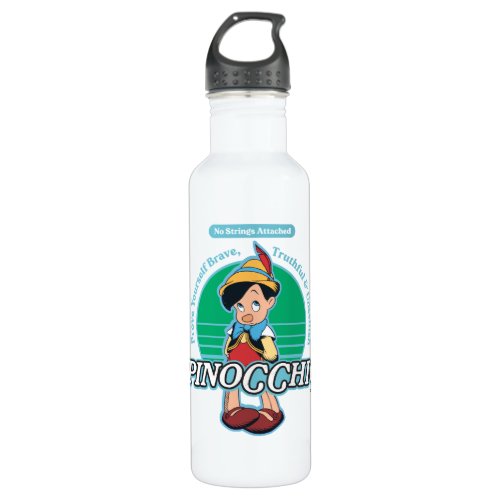 Pinocchio  No Strings Attached Stainless Steel Water Bottle