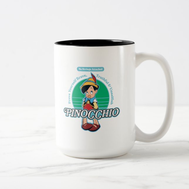 Pinocchio | No Strings Attached Two-Tone Coffee Mug (Right)