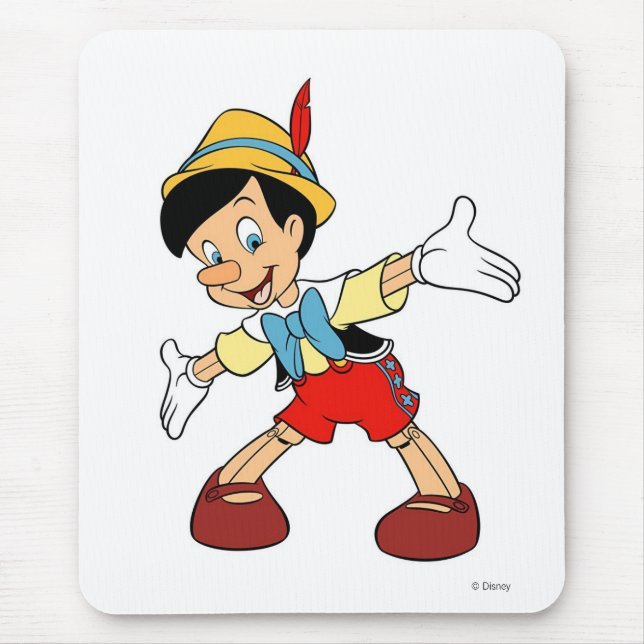Pinocchio Pinocchio smiling Disney Mouse Pad (Front)