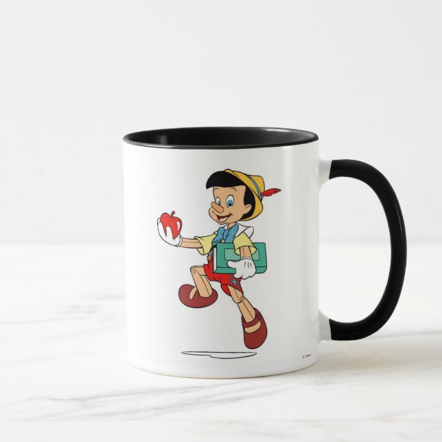 Pinocchio Pinocchio walking to school Disney Mug (Right)