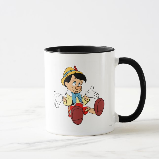 Pinocchio Shrugging His Shoulders Disney Mug (Right)