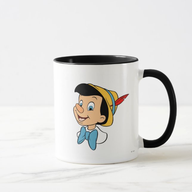 Pinocchio smiling head shot Disney Mug (Right)