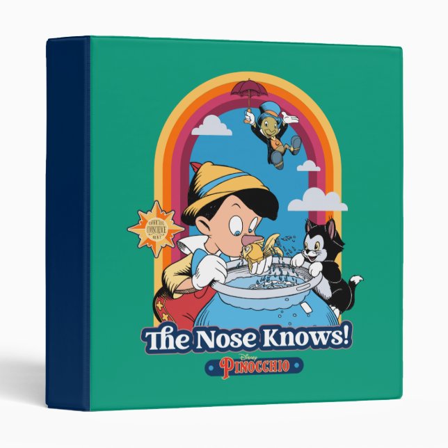 Pinocchio | The Nose Knows 3 Ring Binder (Front/Spine)