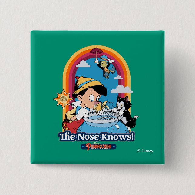 Pinocchio | The Nose Knows Button (Front)