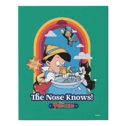 Pinocchio  The Nose Knows Faux Canvas Print